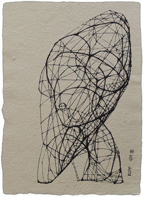 Zeichnung 'Kopf', 1994