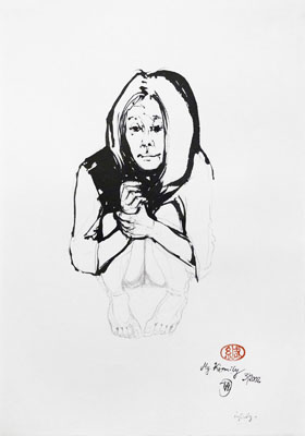Zeichnung 'My Kiyomily', Serie 'Kiyomi', 2002