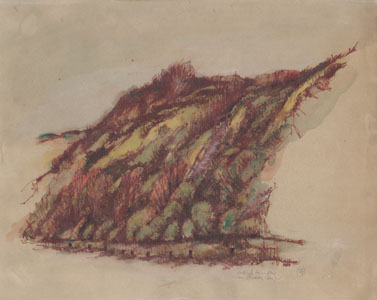 Zeichnung 'Hiddensee, Steilküste', 1989