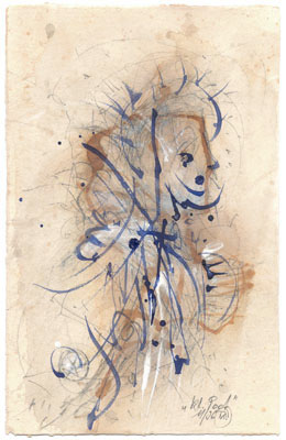 Zeichnung 'Kleiner Poet', 1996
