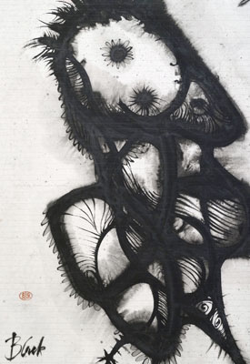 Tuschezeichnung 'Black', 2002