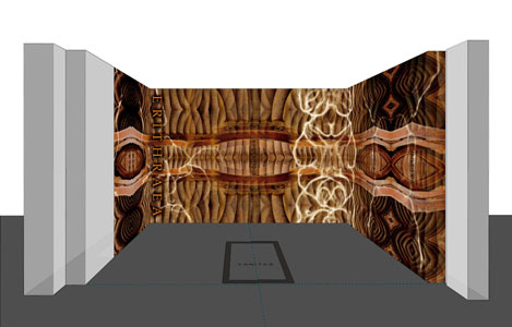 ERITHRAEA / Sixtinische Sibylle, 2006, computermalerei, Beispiel im Raum