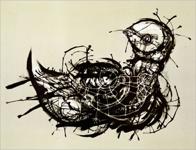 colored lithograph 'dove', 1996